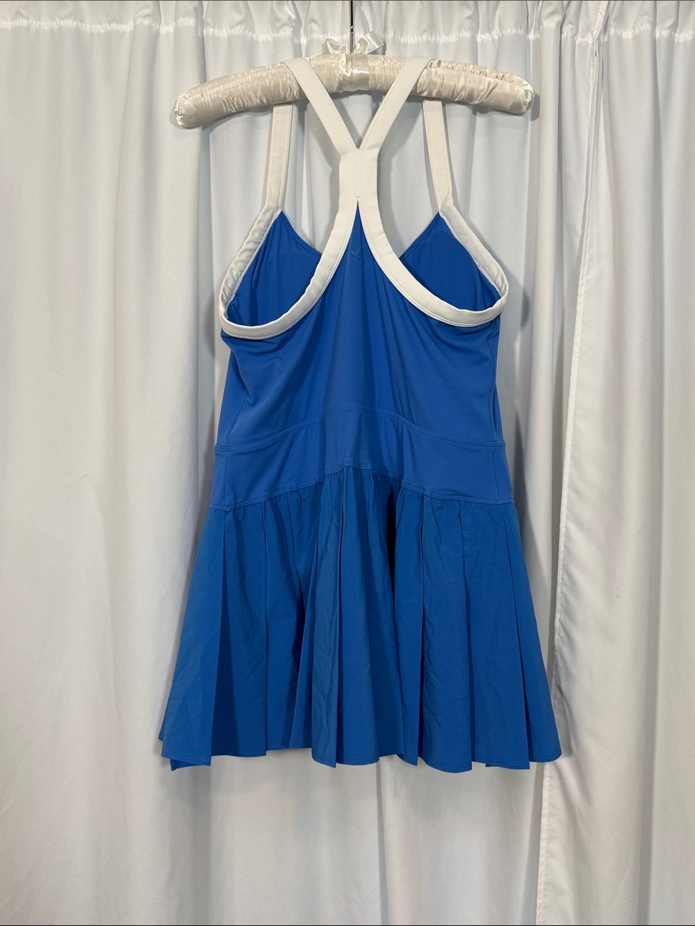 JoyLab Blue Mini Dress with White Straps - Picture 2 of 3